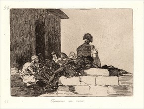 Francisco de Goya (Spanish, 1746-1828). Appeals Are in Vain (Clamores en Vano), 1810-1815, printed
