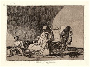 Francisco de Goya (Spanish, 1746-1828). The Healthy and the Sick (Sanos y Enfermos), 1810-1815,