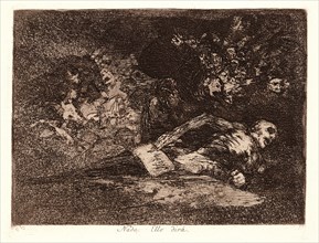 Francisco de Goya (Spanish, 1746-1828). Nothing. The Event Will Tell (Nada. [Ello DirÃ¡]),