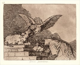 Francisco de Goya (Spanish, 1746-1828). Feline Pantomine (Gatesca Pantomima), 1810-1815, printed