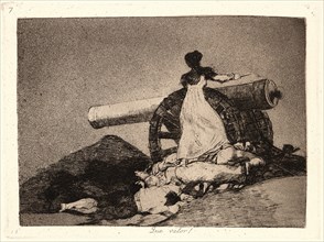 Francisco de Goya (Spanish, 1746-1828). What Courage! (Que Valor!), 1810- 1815 (printed 1863). From