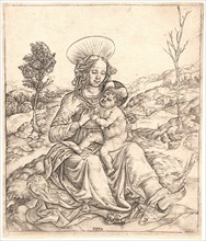 Cristofano Robetta (Italian, 1462 - ca. 1535). The Virgin and Child with a Bird, after 1500.
