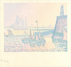 Paul Signac (French, 1863 - 1935). Evening (Le Soir), 1898. Color lithograph printed in five colors
