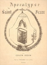 Odilon Redon (French, 1840 - 1916). Cover illustration for â€úApocalypse de Saint-Jean par Odilon