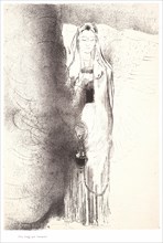 Odilon Redon (French, 1840 - 1916). And the angel took the censer (Puis l'ange prit l'encensoir),