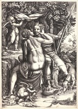 Giorgio Ghisi (Italian, 1520-1582) after Teodoro Ghisi (Italian, 1536 - 1601). Venus and Adonis, ca