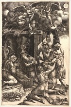 Giorgio Ghisi (Italian, 1520 - 1582). The Adoration of the Shepherds, ca. 1582. Engraving.