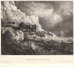 EugÃ¨ne Isabey (French, 1803 - 1886). Environs de Dieppe, 1833. From Six Marines. Lithograph.
