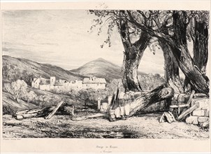 EugÃ¨ne Isabey (French, 1803 - 1886). Gorge de Royat, 1830. From Voyages Pittoresques et