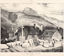 EugÃ¨ne Isabey (French, 1803 - 1886). Croix du Village des Bains au Mont-Dor, 1831. From Voyages