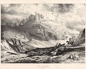 EugÃ¨ne Isabey (French, 1803 - 1886). Ãâglise de Saint-Nectaire, 1831. From Voyages Pittoresques et