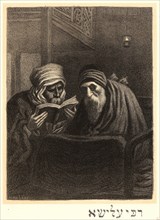 Alphonse-Jacques Levy (French, 1843 - 1918). Rabbi Elischa L'Aveugle, ca. 1897. Lithograph on wove