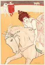 Richard Ranft (Swiss, 1862 - 1931). The Rider (L'EcuyÃ¨re), 1898. Color lithograph on wove paper.