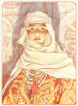 Louis Auguste Girardot (French, 1858 - 1933). Femme du Riff, 1897. Color lithograph on wove paper.