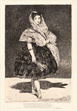 Ãâdouard Manet (French, 1832 - 1883). Lola de Valence, 1863. Etching, aquatint, and roulette. Third