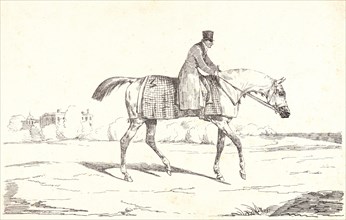 Théodore Géricault (French, 1791 - 1824). English Jockey (Jockey anglais), 1820. Pen lithograph on