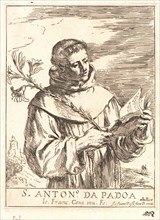 After Guercino (aka Giovanni Francesco Barbieri) (Italian, 1591 - 1666). Saint Anthony of Padua,
