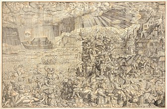 Melchior Lorck (aka Melchior Lorichs, Danish, 1526/1527-after 1588). The Flood, 16th century.