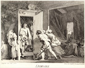 Jean-Honoré Fragonard (French, 1732 - 1806). The Cupboard (L'Armoire), 1778. Etching on laid paper.