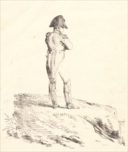 Horace Vernet (French, 1789 - 1863). Napoléon sur un cap de l'i^le d'Elbe, 1817. Lithograph.