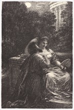 Henri Fantin-Latour (French, 1836 - 1904). Les Troyens Ã  Carthage: Acte III, Duo d'amour.