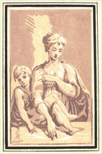 Antonio Maria Zanetti I (Italian, 1680 - 1757). Madonna and Child, 18th century. Chiaroscuro