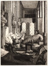 James Tissot (French, 1836 - 1902). Le Foyer de la Comédie-Francaise pendant le SiÃ¨ge de Paris,