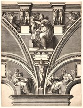 Giorgio Ghisi (Italian, 1520-1582) after Michelangelo Buonarroti (Italian, 1475 - 1564). Delphica,