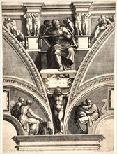 Giorgio Ghisi (Italian, 1520-1582) after Michelangelo Buonarroti (Italian, 1475 - 1564). Joel, ca.