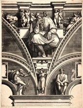 Giorgio Ghisi (Italian, 1520-1582) after Michelangelo Buonarroti (Italian, 1475 - 1564). Jeremiah,