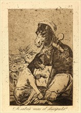 Francisco de Goya (Spanish, 1746-1828). Si sabrÃ¡ mas el discipulo? (Might not the pupil know