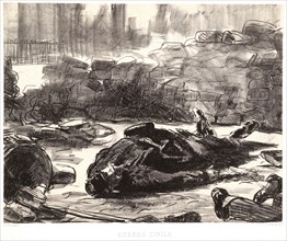 Ãâdouard Manet (French, 1832 - 1883). Guerre Civile, scÃ¨ne de la Commune de Paris, 1871 (Civil