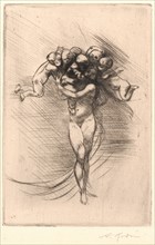 Auguste Rodin (French, 1840 - 1917). Allegory of Spring (Le Printemps), ca. 1883. Drypoint on laid