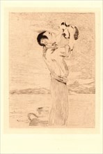 Ãâdouard Manet (French, 1832 - 1883). Man with Jug (Le Buveur d'Eau ou la Regalade), 1861. Etching