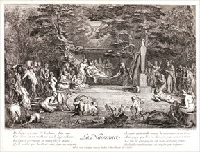 Claude Gillot (French, 1673-1722) and Jean Audran (French, 1667-1756). Birth (La Naissance), ca.