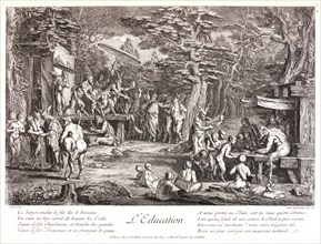 Claude Gillot (French, 1673-1722) and Jean Audran (French, 1667-1756). Birth (La Naissance), ca.
