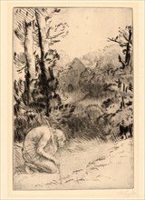 Alphonse Legros (French, 1837 - 1911). The Prodigal Son (Second Plate), ca. 1870-1890. Drypoint on