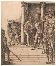 Attributed to Andrea Mantegna (Italian, ca. 1431 - 1506). Flagellation with a Pavement, ca.