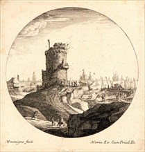 Michel Montagne (French, died 1660). Le Petit Port de Mer Ã  la Grosse Tour Ronde, 17th century.