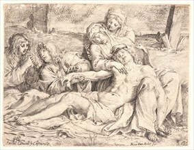 Annibale Carracci (Italian, 1560 - 1609). Lamentationâ€îChrist of Caprarola, 1597. Etching and