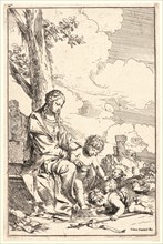 Giulio Carpioni (Italian, 1613 - 1678). L'Hommage du Petit St. Jean (The Holy Family), 17th century