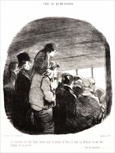 Honoré Daumier (French, 1808 - 1879). Le Spectacle est une chose bonne..., 1849. From Tout ce qu'on