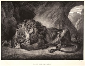 EugÃ¨ne Delacroix (French, 1798 - 1863). Lion of the Atlas Mountains (Lion d'Atlas), 1829.