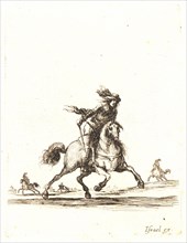 Stefano Della Bella (Italian, 1610 - 1664). Cavalier qui court vers le devant, 1642- 1645. From