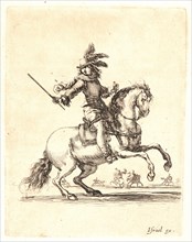 Stefano Della Bella (Italian, 1610 - 1664). Commandant Ã  cheval, 1642-1645. From Divers exercises