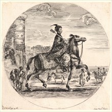 Stefano Della Bella (Italian, 1610 - 1664). Polish Cavalryman (Un cavalier polonais), 1641. Etching