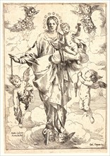 Giulio Carpioni (Italian, 1613 - 1678). The Virgin of the Rosary (La ViÃ¨rge au Rosaire), 17th