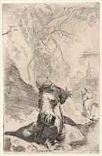 Federico Barocci (Italian, 1528 - 1612). St. Francis Receiving the Stigmata. Engraving and etching