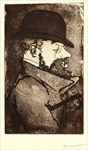 Charles Maurin (French, 1856 - 1914). Portrait of Henri Toulouse-Lautrec, 1893. Aquatint.