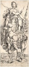 Jacques Bellange (French, 1594 - 1638). Diana and the Hunter, ca. 1615-1620. Etching and engraving